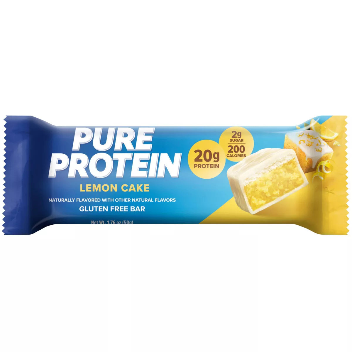 Pure Protein 20G Protein Bar - Lemon Cake - 12Ct: Non-Gmo, Chewy Snack with Milk Protein, Ready to Eat, 20G Protein per Bar